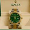 Rolex Semi-Auto Watch – Two-Tone Green Dial