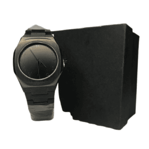 AURA Elegant Black Steel Watch - Luxury Edition