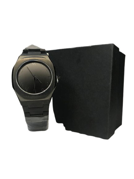 AURA Elegant Black Steel Watch - Luxury Edition