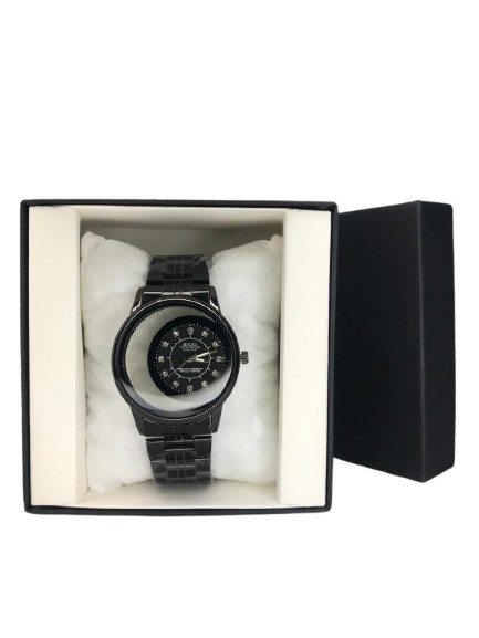 Rolex Black Diamond Look Men's Watch