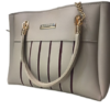 Burberry-style Grey Handbag with Front Zips 👜