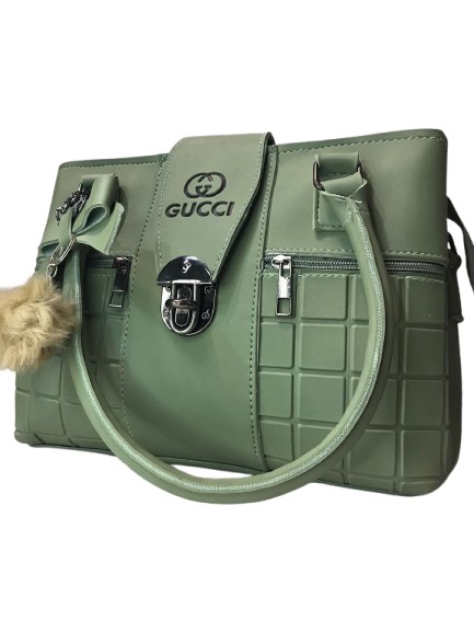 Gucci-style Green Handbag with Matching Pouch 🛍️