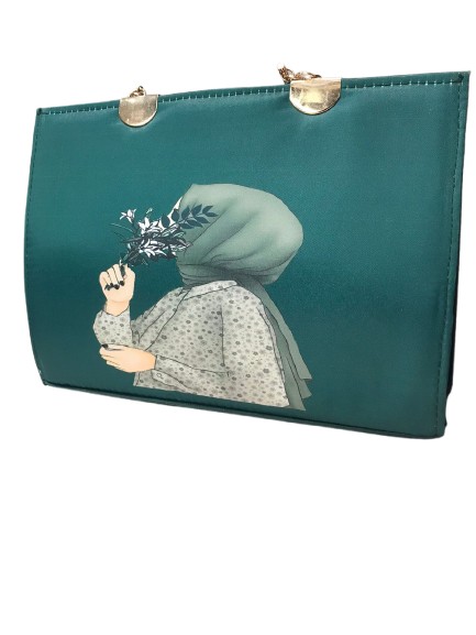 Hijabi Girl Printed Handbag 🛍️