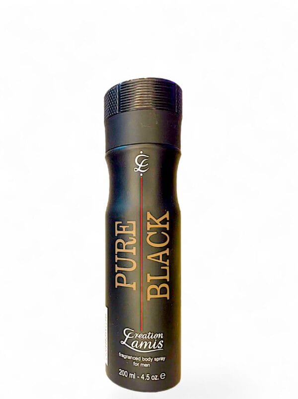 Creation Lamis "Pure Black" Fragranced Body Spray for Men - 200ml