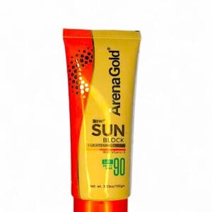 ArenaGold Sun Block + Lightening Cream with Vitamin E - SPF 90