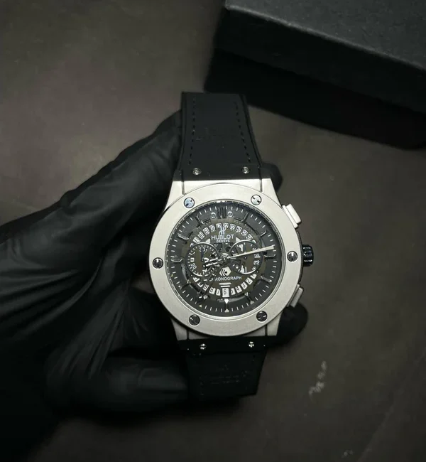 HB Leather premium black strap