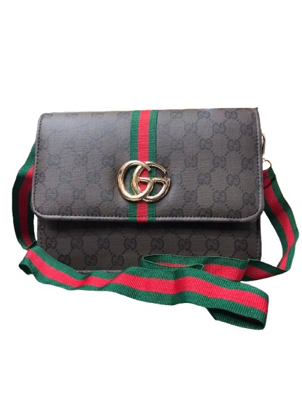 Stylish Sling Bag with Classic Stripes and GG Logo