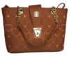 Brown Handbag With Heart Design 💖 - Khubsurat Aur Stylish Purse