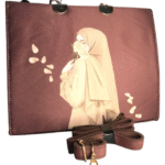 Handbag with Hijab Print 🌹 - Khoobsurat Aur Nazuk Andaaz
