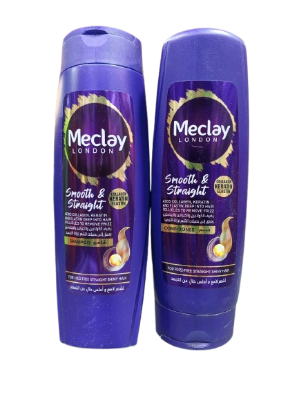 Meclay London Smooth & Straight Shampoo & Conditioner (185ml each)