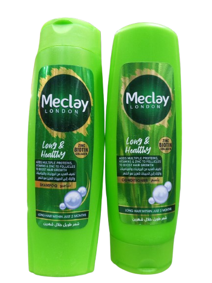 Meclay London Long & Healthy Shampoo & Conditioner (185ml each)